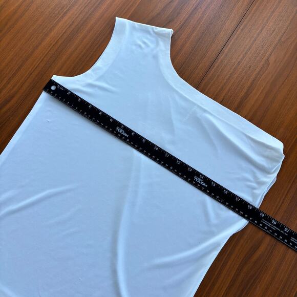 Norma Kamali Revolve Drop Shoulder Top Draped Snow White Women's Size Small / 36 - Picture 5 of 10